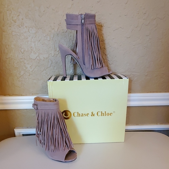 Chase + Chloe Shoes - Chase & Chloe Fringed Heels
